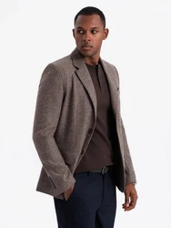 OMBRE Klassisches Herren-Sakko Khaki/Braun/Grau/Beige