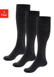 Bench. Kniestrümpfe Herren Dunkelgrau/Schwarz/Grau