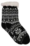 EloModa Kuschelsocken Herren Anti Rutsch Socke Schwarz