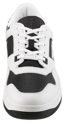 Tommy Jeans TJM Retro Basket Cupsole Tumble Plateausneaker Schwarz/Weiß/Beige/Hellgrau