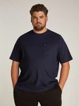 Tommy Hilfiger Big & Tall Rundhalsshirt BT-ESSENTIAL SOLID POCKET TEE-B Dunkelblau/Blau/Hellblau