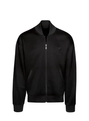 Trigema Sweatjacke Collegejacke Schwarz/Dunkelgrau
