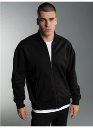 Sweatjacke Collegejacke in weicher Sweat-Qualitt (1-tlg)