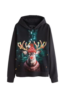 Next Kapuzensweatshirt Weihnachtliches Sweatshirt-Hoodie