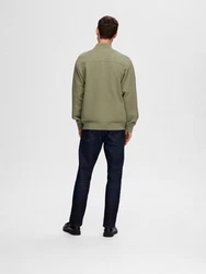 SELECTED HOMME Sweatjacke Mack Dunkelgrün/Khaki/Grün