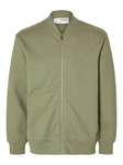 SELECTED HOMME Sweatjacke Mack Dunkelgrün/Khaki/Grün