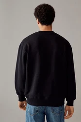 Next Sweatshirt Superschweres Sweatshirt mit Rundhalsausschnitt Schwarz