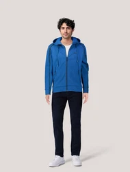 BOSS Sweatjacke mit Kapuze SAGGY Blau/Hellblau