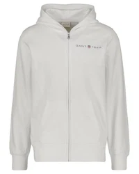 Gant Sweatjacke mit Kapuze Grau/Hellgrau/Beige