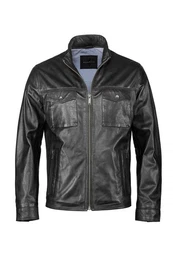 Lederjacke BUNICOLO mit Stehkragen und Reisverschlssen