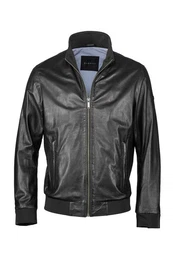 Lederjacke BUGIACOMO mit Reiverschlusstaschen