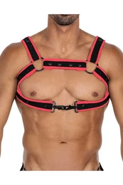 T-Shirt NEO Harness neon rot sexy
