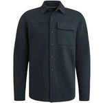 PME LEGEND Sweatjacke Long Sleeve Shirt Waffle Double Face Jersey Hellblau/Dunkelblau/Blau/Dunkelgrün