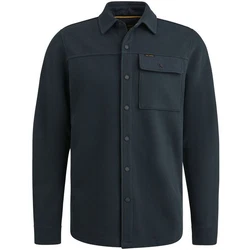 PME LEGEND Sweatjacke Long Sleeve Shirt Waffle Double Face Jersey Hellblau/Dunkelblau/Blau/Dunkelgrün
