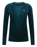 Odlo Funktionsunterhemd Herren Base Layer BLACKCOMB Türkis/Grün/Dunkelgrün