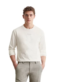 Marc O'Polo Shirt Khaki/Beige/Weiß/Creme/Grau Marc O'Polo Shirt Khaki/Beige/Weiß/Creme/Grau