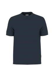Rundhalsshirt Cedric Etikett seitlich am Rumpf, elastischer Rundhalsausschnitt