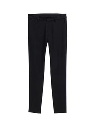 TOM TAILOR Chinohose Travis Slim Schwarz/Dunkelblau