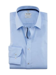 OLYMP Businesshemd Level Five body fit Hellblau/Dunkelblau/Blau/Pastell