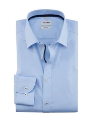 OLYMP Businesshemd Level Five body fit Hellblau/Dunkelblau/Blau/Pastell