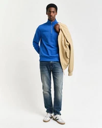 Gant Sweatshirt REGULAR SHIELD HALF ZIP SWEAT Blau/Hellblau