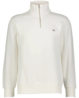 Gant Sweatshirt REGULAR SHIELD HALF ZIP SWEAT Creme/Weiß/Khaki Gant Sweatshirt REGULAR SHIELD HALF ZIP SWEAT Creme/Weiß/Khaki
