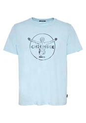 Chiemsee Print-Shirt T-Shirt mit Label-Symbol (1) Hellblau/Türkis