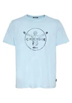 Chiemsee Print-Shirt T-Shirt mit Label-Symbol (1) Hellblau/Türkis