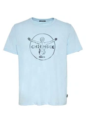 Chiemsee Print-Shirt T-Shirt mit Label-Symbol (1) Hellblau/Türkis
