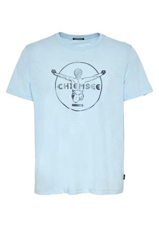 Chiemsee Print-Shirt T-Shirt mit Label-Symbol (1) Hellblau/Türkis