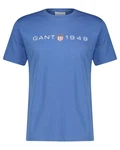 GANT T-Shirt PRINTED GRAPHIC SS Hellblau/Blau/Grau/Gelb