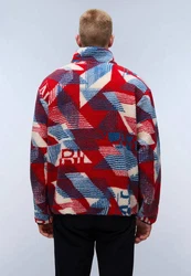Napapijri Fleecejacke ARGIENT Relaxed Fit Rot/Grau