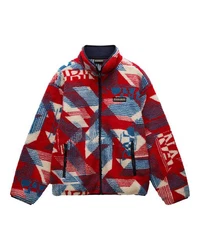 Napapijri Fleecejacke ARGIENT Relaxed Fit Rot/Grau