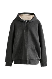 Hemdjacke Durchgeknpfte Jersey-Hemdjacke mit Baumwollanteil (1-St)