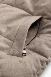 Next Steppweste Donegal-Puffer-Steppweste Beige/Braun/Khaki