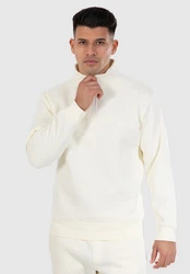 Smilodox Sweatshirt Emilio Weiß/Creme/Beige/Khaki
