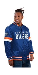 Collegejacke NHL Edmonton Oilers Satin Varsity