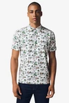 Next Poloshirt Polo-Shirt im weihnachtlichen Print Grün/Dunkelgrün/Weiß