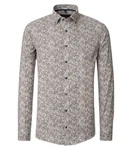 CASAMODA Langarmhemd Freizeithemd B.D. Casual Fit Beige/Braun