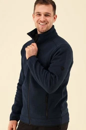 Outdoorjacke Strickfleecejacke Herren - SILENOS - marine