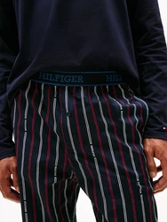 Tommy Hilfiger Underwear Schlafanzug LS WOVEN PJ SET PRINT desert sky