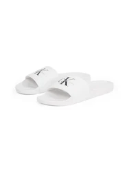 Calvin Klein Jeans SLIDE MONOGRAM Pantolette Weiß