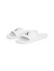 Calvin Klein Jeans SLIDE MONOGRAM Pantolette Weiß