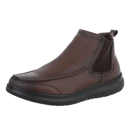 Herren Chelsea Freizeit Stiefelette (88491738) Flach Boots in Braun
