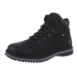 Coolwalk Herren Schnürschuhe Freizeit Stiefelette (884918) Blockabsatz Boots Schwarz (88491817)