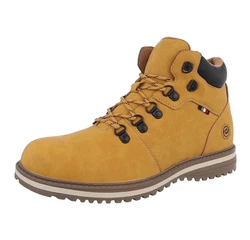 Coolwalk Herren Schnürschuhe Freizeit Stiefelette (884918) Blockabsatz Boots Camel (88491812)