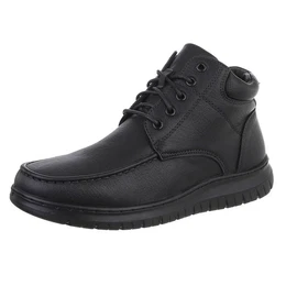 Herren Schnrschuhe Freizeit Stiefelette (88491756) Flach Boots in Schwarz