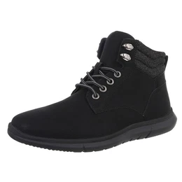 Herren Schnrschuhe Freizeit Stiefelette (88491839) Flach Boots in Schwarz