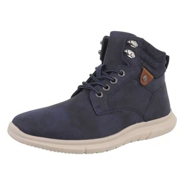 Herren Schnrschuhe Freizeit Stiefelette (88491833) Flach Boots in Dunkelblau