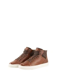 High-Sneaker mit Leder Stiefelette (1-tlg)